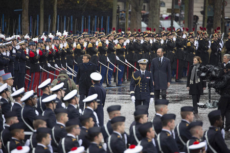 101. Jahrfeier des Waffenstillstands von 1918 in Paris
