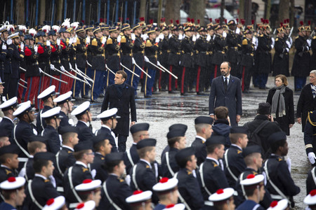 101. Jahrfeier des Waffenstillstands von 1918 in Paris