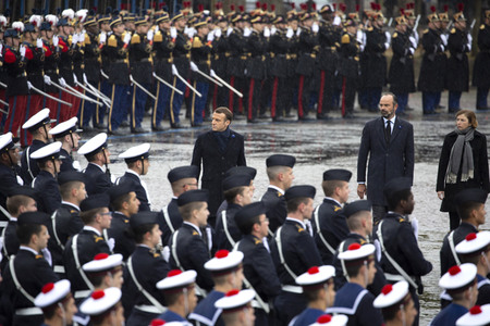 101. Jahrfeier des Waffenstillstands von 1918 in Paris