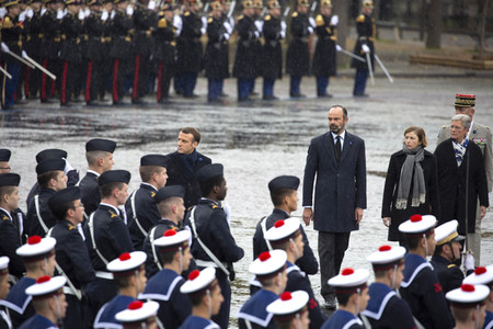 101. Jahrfeier des Waffenstillstands von 1918 in Paris