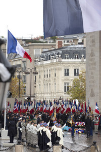 101. Jahrfeier des Waffenstillstands von 1918 in Paris