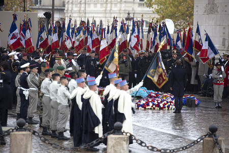 101. Jahrfeier des Waffenstillstands von 1918 in Paris