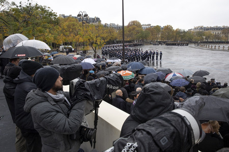 101. Jahrfeier des Waffenstillstands von 1918 in Paris
