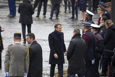 101. Jahrfeier des Waffenstillstands von 1918 in Paris