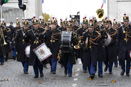 101. Jahrfeier des Waffenstillstands von 1918 in Paris