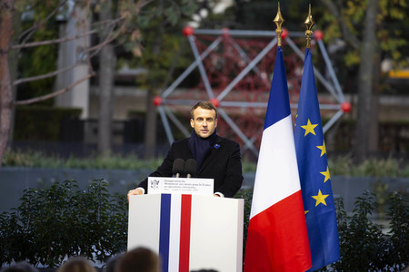 Einweihung des Denkmals für die im Auslandseinsatz getöteten französichen Soldaten in Paris