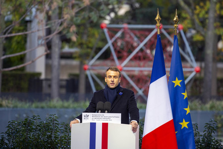 Einweihung des Denkmals für die im Auslandseinsatz getöteten französichen Soldaten in Paris
