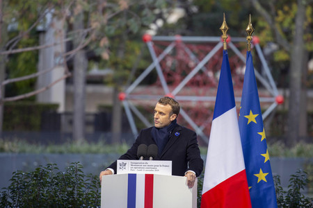Einweihung des Denkmals für die im Auslandseinsatz getöteten französichen Soldaten in Paris
