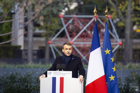 Einweihung des Denkmals für die im Auslandseinsatz getöteten französichen Soldaten in Paris