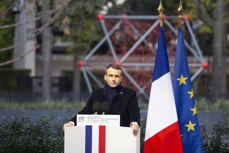 Einweihung des Denkmals für die im Auslandseinsatz getöteten französichen Soldaten in Paris