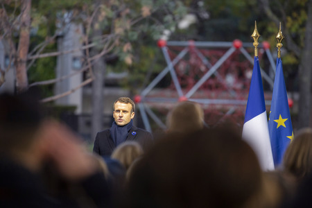Einweihung des Denkmals für die im Auslandseinsatz getöteten französichen Soldaten in Paris