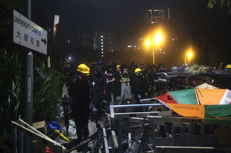 Kämpfe an der Chinesischen Universität Hongkong