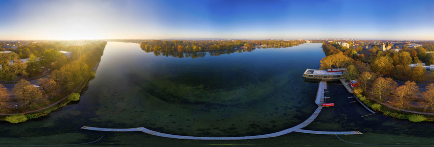 Luftbild vom Maschsee in Hannover