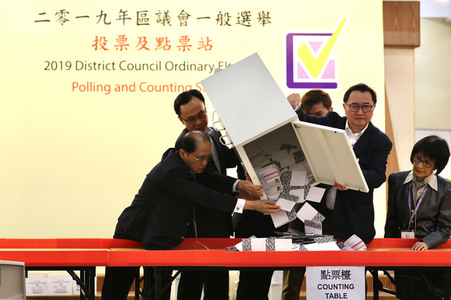 Bezirksratswahlen in Hongkong