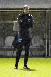 Jürgen Klinsmann beim Hertha BSC Training in Berlin