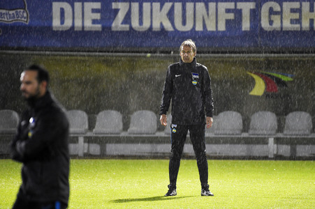 Jürgen Klinsmann beim Hertha BSC Training in Berlin