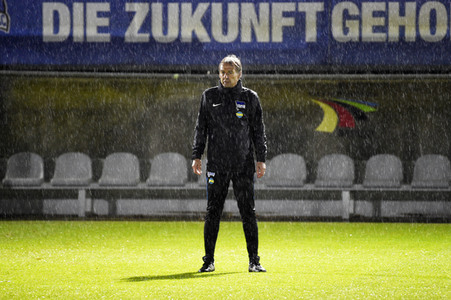 Jürgen Klinsmann beim Hertha BSC Training in Berlin