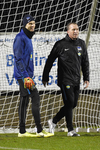 Jürgen Klinsmann beim Hertha BSC Training in Berlin