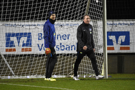 Jürgen Klinsmann beim Hertha BSC Training in Berlin
