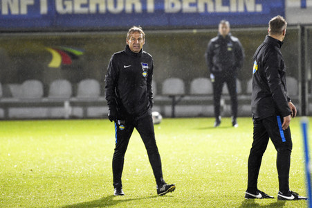 Jürgen Klinsmann beim Hertha BSC Training in Berlin