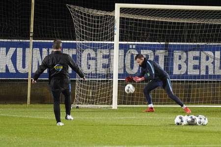 Jürgen Klinsmann beim Hertha BSC Training in Berlin