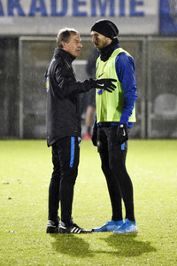 Jürgen Klinsmann beim Hertha BSC Training in Berlin