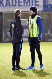 Jürgen Klinsmann beim Hertha BSC Training in Berlin