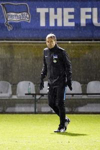 Jürgen Klinsmann beim Hertha BSC Training in Berlin