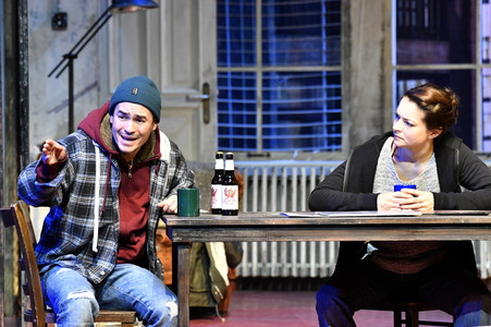 Theaterprobe 'Skylight' in Berlin