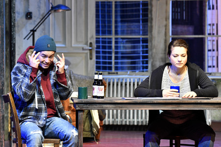 Theaterprobe 'Skylight' in Berlin