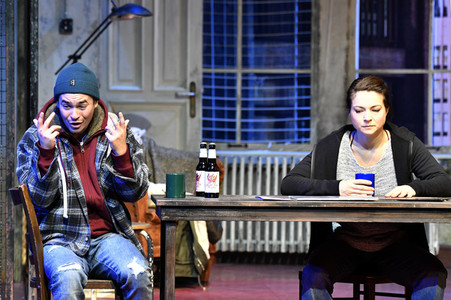 Theaterprobe 'Skylight' in Berlin