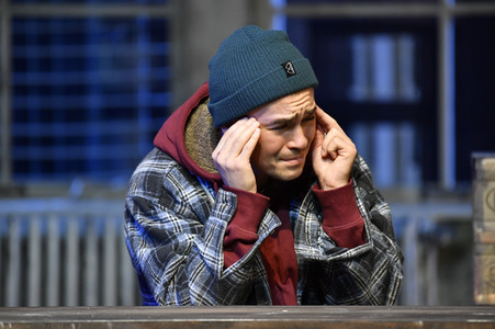 Theaterprobe 'Skylight' in Berlin