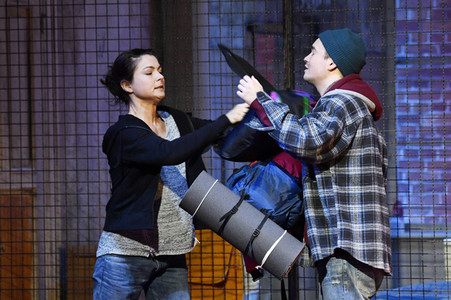 Theaterprobe 'Skylight' in Berlin