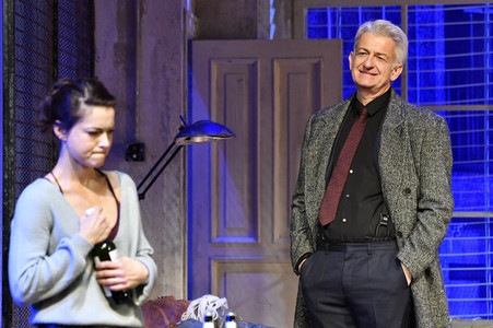 Theaterprobe 'Skylight' in Berlin