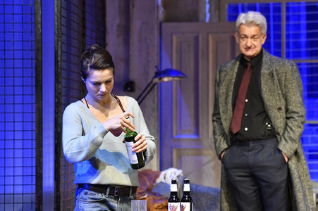 Theaterprobe 'Skylight' in Berlin