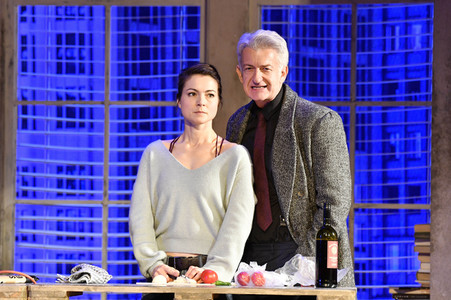 Theaterprobe 'Skylight' in Berlin