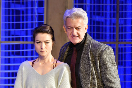 Theaterprobe 'Skylight' in Berlin