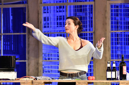 Theaterprobe 'Skylight' in Berlin