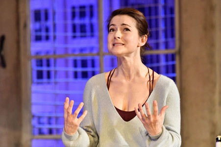 Theaterprobe 'Skylight' in Berlin