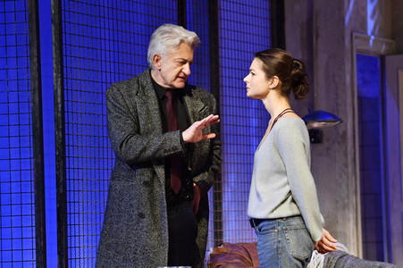 Theaterprobe 'Skylight' in Berlin