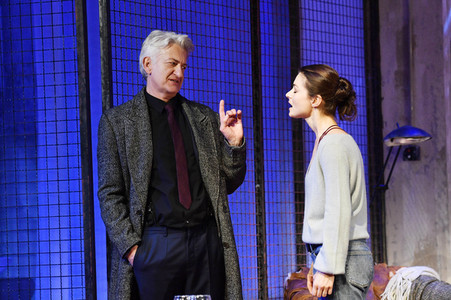 Theaterprobe 'Skylight' in Berlin