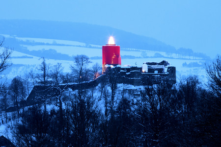Die größte Adventskerze Norddeutschlands in Polle