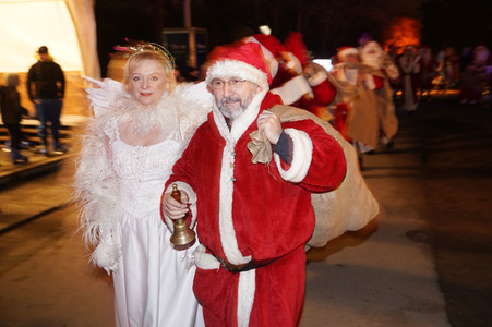 Weihnachtsmannvollversammlung der Berliner Weihnachtsmannzentrale im Tierpark Berlin