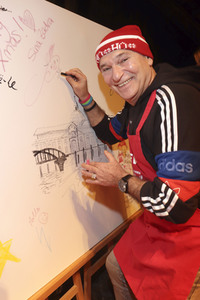 Charity-Weihnachtsfeier für Obdachlose in Hamburg