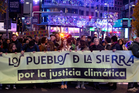 Klimademo am Rande der UN-Klimakonferenz in Madrid