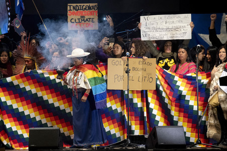 Klimademo am Rande der UN-Klimakonferenz in Madrid