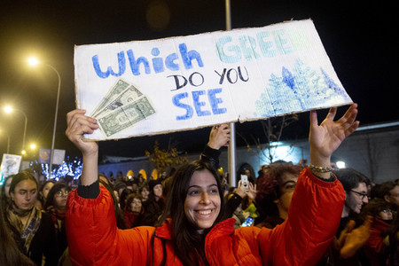 Klimademo am Rande der UN-Klimakonferenz in Madrid