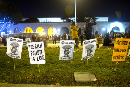 Klimademo am Rande der UN-Klimakonferenz in Madrid
