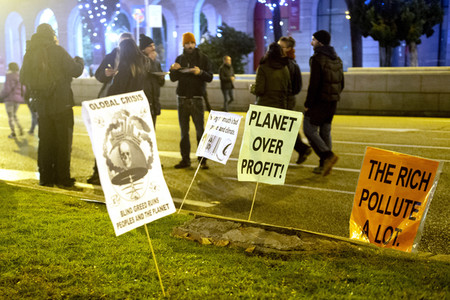 Klimademo am Rande der UN-Klimakonferenz in Madrid