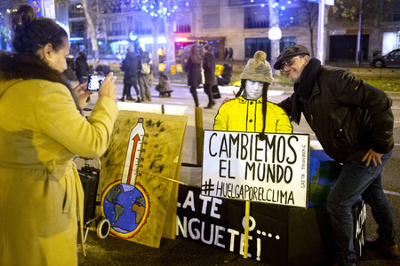 Klimademo am Rande der UN-Klimakonferenz in Madrid